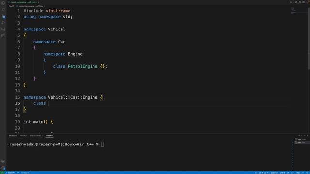 Nested Namespace In Cpp17 смотреть онлайн