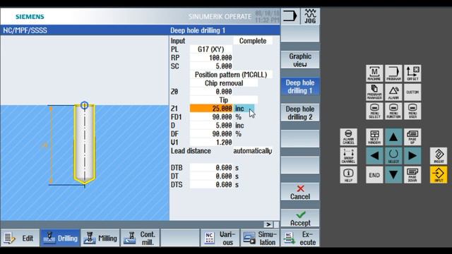 Siemens G83 & POSITION PROGRAMMING (HEADER AND FOOTER) смотреть онлайн