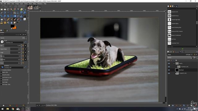 EASY Photoshop 3D effect in GIMP смотреть онлайн