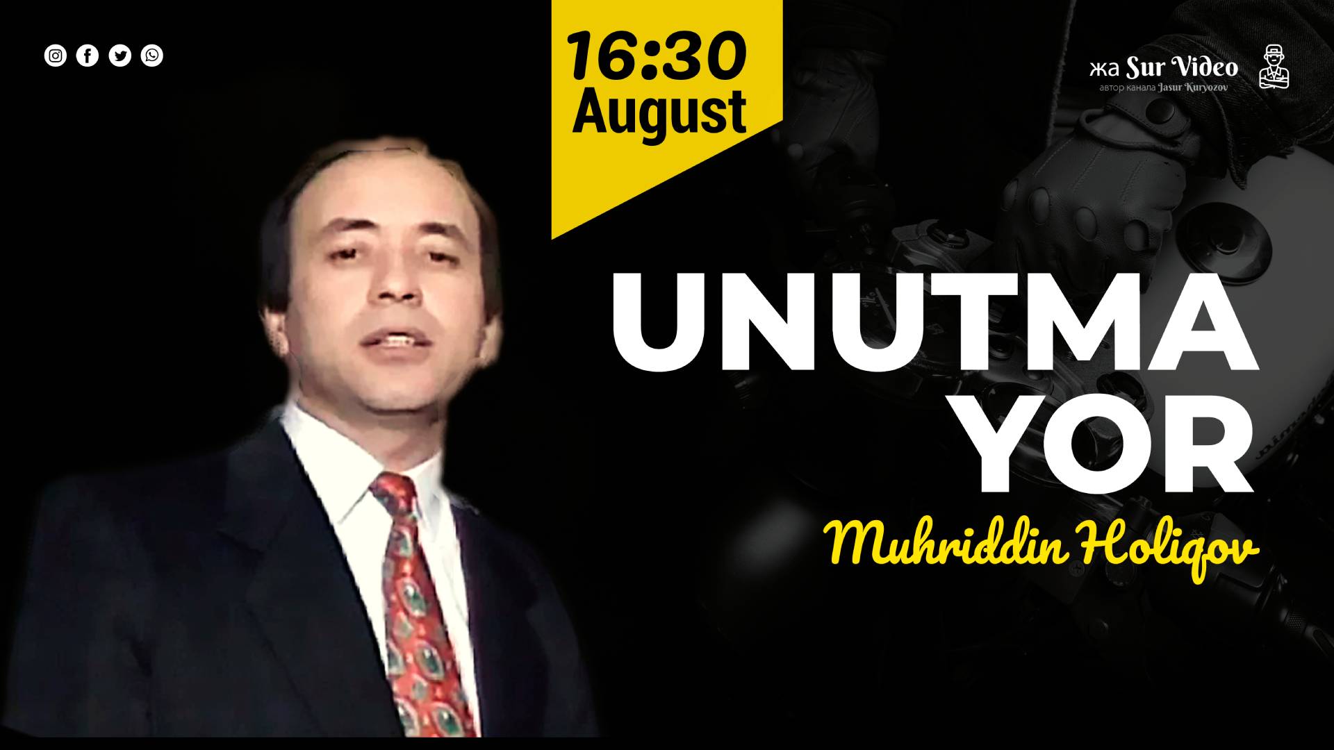 Muhriddin Holiqov – Unutma Yor