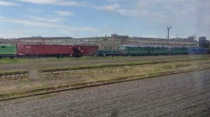 Тепловозы ТГ102-153, М62-1,ТЭ1-20-135 и электровозы на станции СПб-Балтийский, 05.07.2023г. (4K UHD