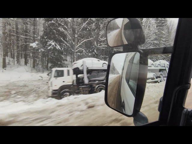 ЗИМОЙ ОЧЕНЬ ОПАСНО! ПЕРЕВОЖУ 20 ТОНН МЕДИ! смотреть онлайн