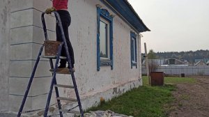 Как обновить дом ЗА КОПЕЙКИ. Покраска дома - дом как новый, бюджетный способ.