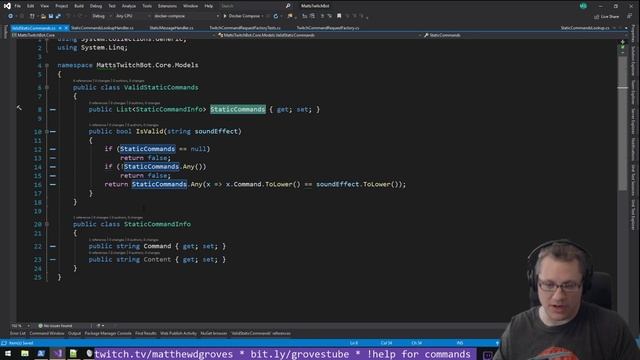 Live Coding with Matt Groves - Episode 38 - Twitch Bot, more User Profile stuff смотреть онлайн