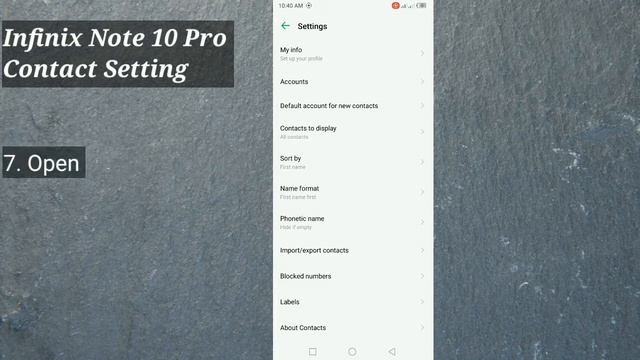 Infinix Note 10 Pro Contact Setting || How to Import and Export Contacts || Sim Number смотреть онлайн