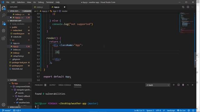 Build a Weather App in React [React for Beginners] смотреть онлайн