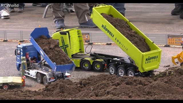 Big Construction Sites And Many RC Trucks Dozer Excavator Dumper RC Machines Friedrichshafen 2022 4