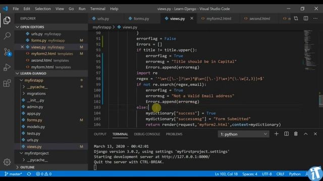 Python Website With Django - Part 2 (Tutorial 9-17) смотреть онлайн
