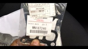 Замена помпы и прокладок помпы на Лансере 10 4B12