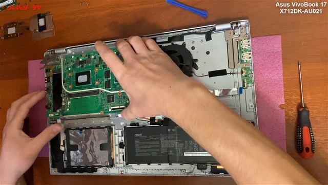 ? Asus VivoBook 17 X712DK-AU021 ( M712D ) разборка , мини обзор , апгрейд , сборка смотреть онлайн