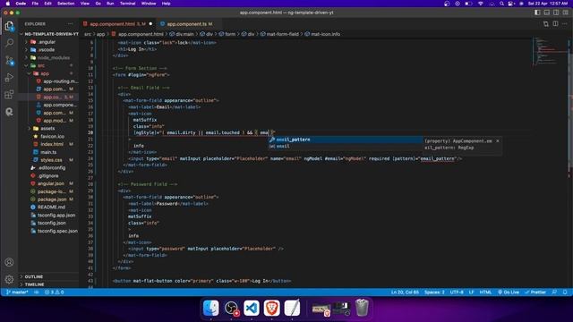 Log in form | Angular template driven form | Angular 15 forms | Angular Material смотреть онлайн