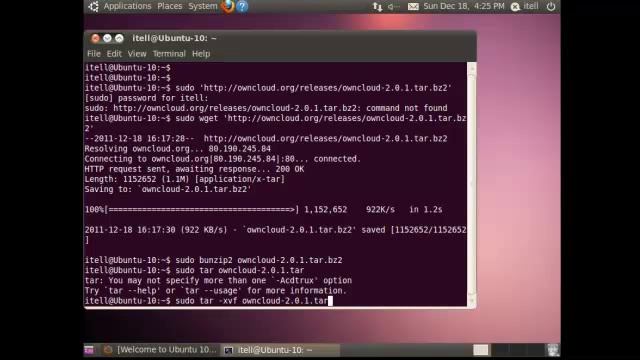 Installing OwnCloud on Ubuntu Server смотреть онлайн