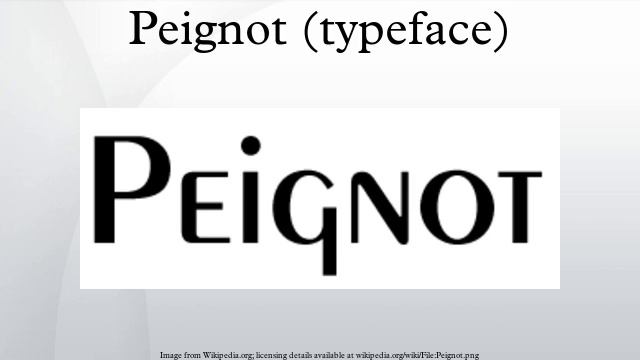 Peignot (typeface) смотреть онлайн
