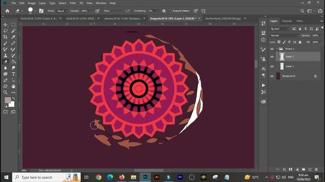 How Create Cross Repeat Design |Textile Design in Adobe Photoshop 2023 || SaQib Designer смотреть онлайн