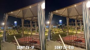 Sony ZV-1F VS Sony ZV-E10 Night Mode Camera Comparison