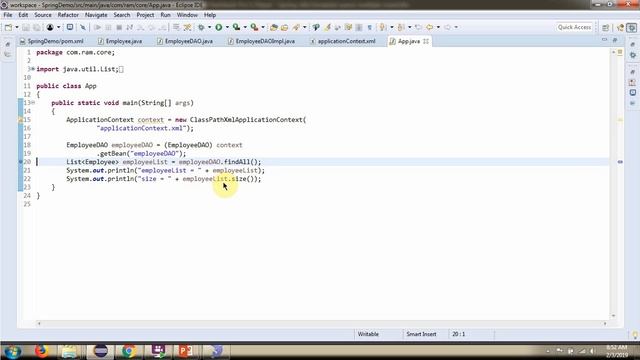 Spring + JdbcTemplate + Query multiple rows example | Spring JDBC tutorial смотреть онлайн