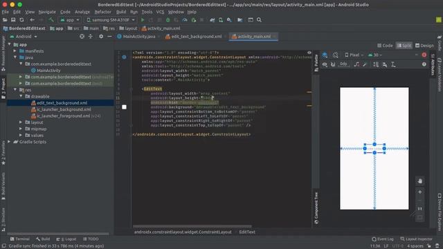 Android Bordered Edit Text Field | Customize Edit Text Android | Android Studio смотреть онлайн