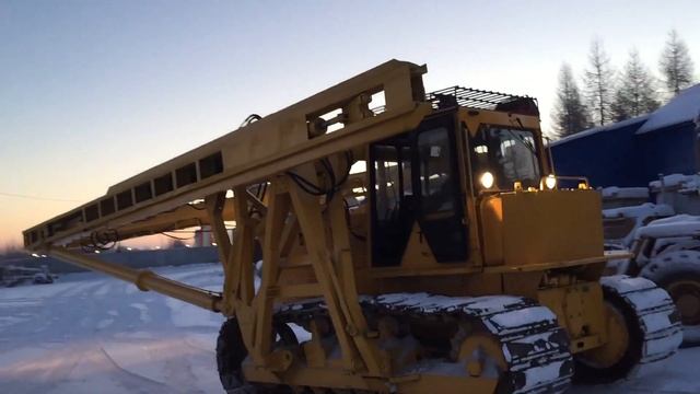 Сваебой СП-49 на базе трактора Б10МБ смотреть онлайн