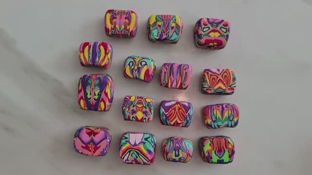 Бусины из полимерной глины лепка