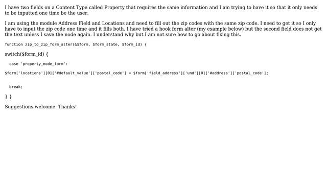 Drupal: Use text field value on another text field on same node on save смотреть онлайн