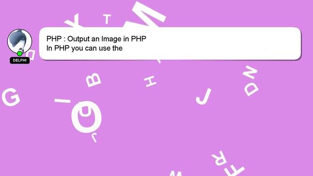 PHP : Output an Image in PHP смотреть онлайн