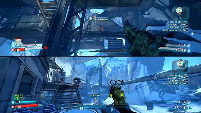 Borderlands 2 Split Screen PS4 PRO Game Play смотреть онлайн
