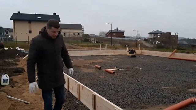 ?Важное основание? Подушка для фундамента плита песок+щебень... смотреть онлайн