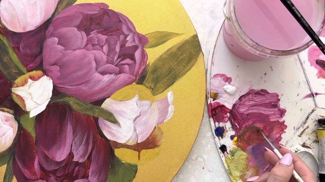 Как нарисовать бутон пиона смотреть онлайн