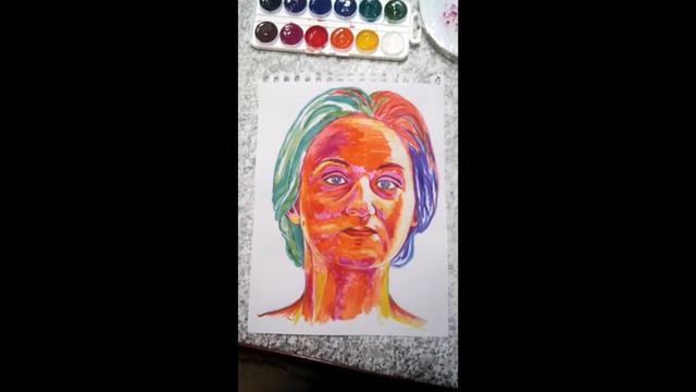 Pop Art portrait of a girl # 3 options / Поп-Арт портрет девушки # 3 варианта смотреть онлайн