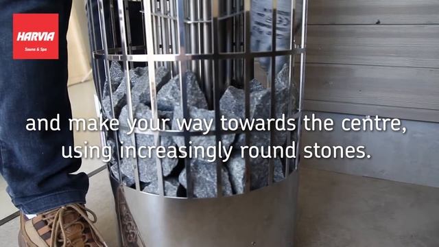 How to arrange sauna stones in an electric sauna heater смотреть онлайн