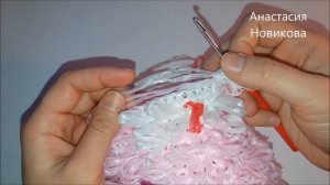 Вяжем мочалку-зайчика крючком. Часть 3. Подробное описание