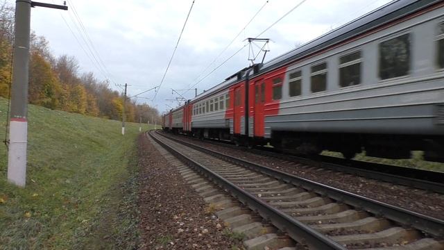 Электропоезд ЭД4М-0315 перегон Бирюлёво-Товарная - Коломенское смотреть онлайн