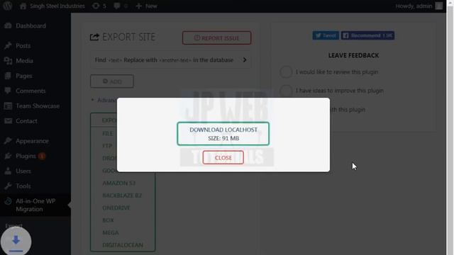 Move/Migrate Wordpress Website from Localhost to Online Server using Plugin смотреть онлайн