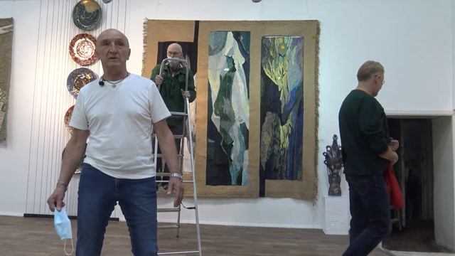 Гораздин Александр гобелен-триптих "Игра снов" в рамках выставки МСХ кузнецкий мост 11 смотреть онлайн