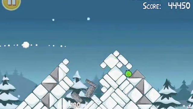 Angry Birds Walkthrough Seasons Greetings Level 1-1 смотреть онлайн
