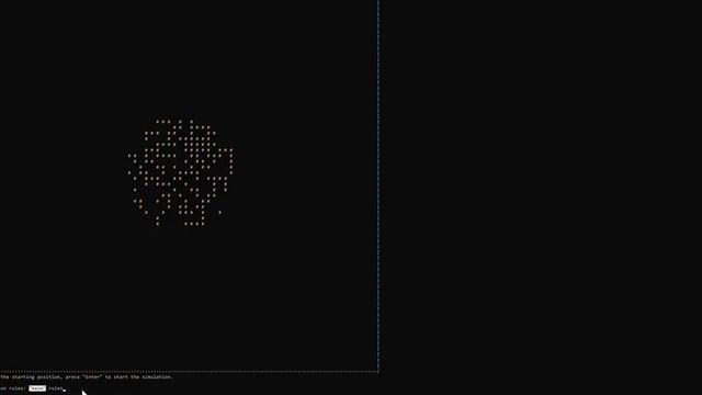 Conway's Game Of Life coded in Python. смотреть онлайн