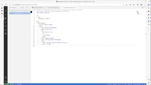 Automating Slide Creation - Markdown to Powerpoint via pandoc and Github Actions смотреть онлайн