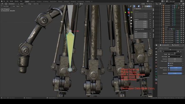 Простой риг механизмов. Риг руки терминатора T-800/ The T-800 Terminator arm rig. смотреть онлайн
