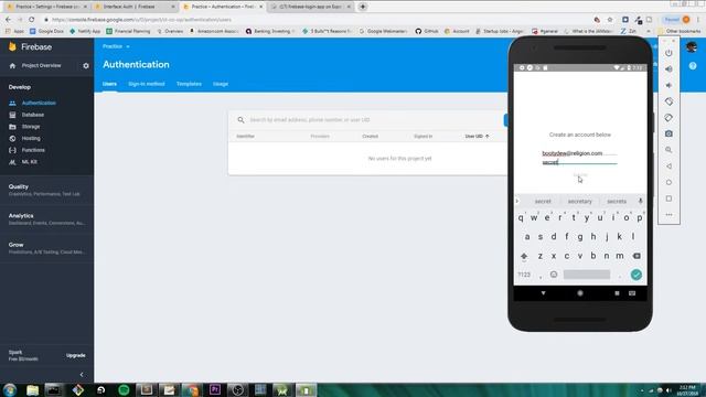 React Native - Firebase Authentication Tutorial | #2 Creating an API for Firebase смотреть онлайн