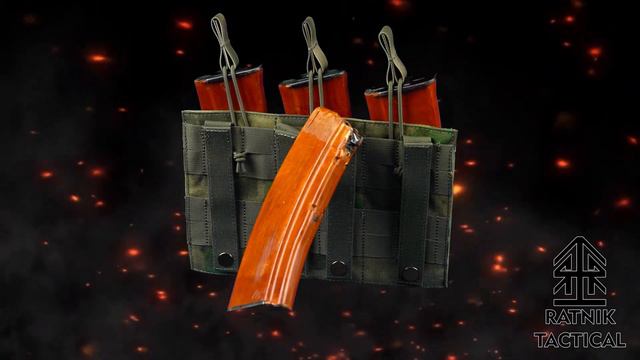 Тройной штурмовой подсумок М4\АК от RATNIK TACTICAL смотреть онлайн