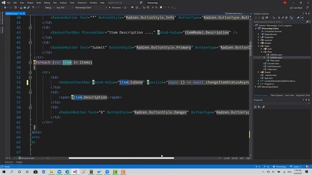 30 - To-Do Items Check/Uncheck | PlannerApp Full Client-Side Project with Blazor WebAssembly смотреть онлайн