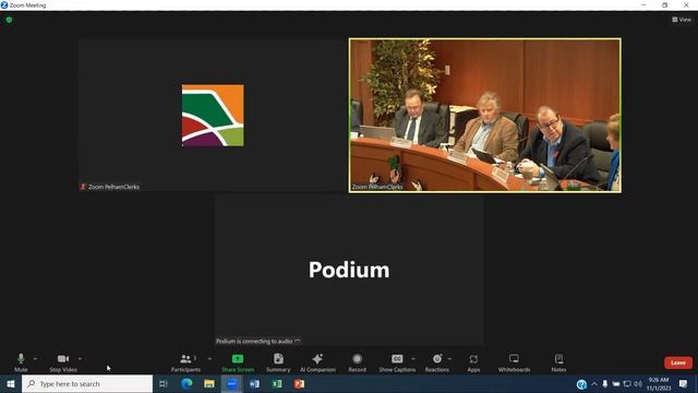 Town of Pelham Regular Council Meeting - November 1, 2023 - Part 1 смотреть онлайн
