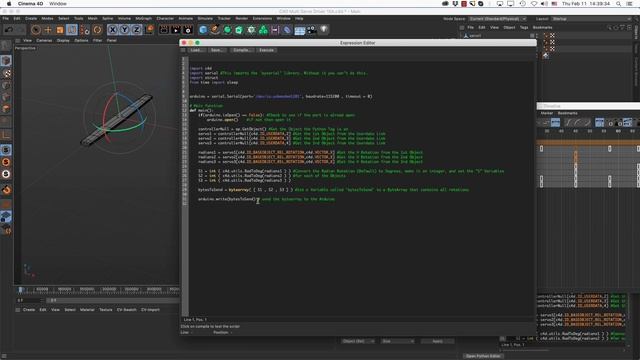 Controlling Servos from Cinema 4D using an Arduino смотреть онлайн