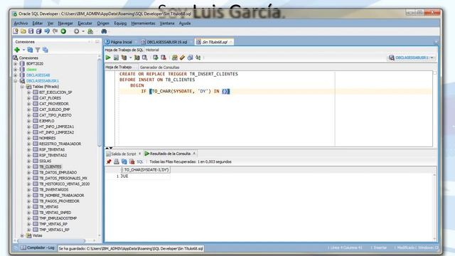 Crear un Trigger en Oracle смотреть онлайн