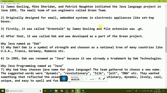 History of java, Who is founder of Java . Why they choose java смотреть онлайн