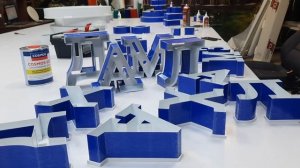 буквы из жидкого акрила!