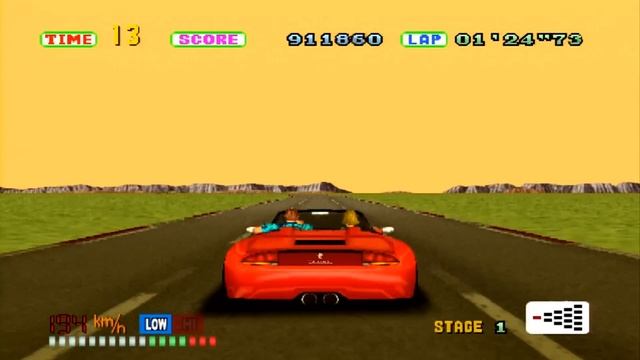 Outrun 3d remake- PS2 on PS3- HD смотреть онлайн