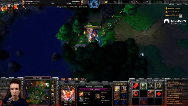 Grubby | WC3 Classic GFX | 3 Peasants TOWERRUSH