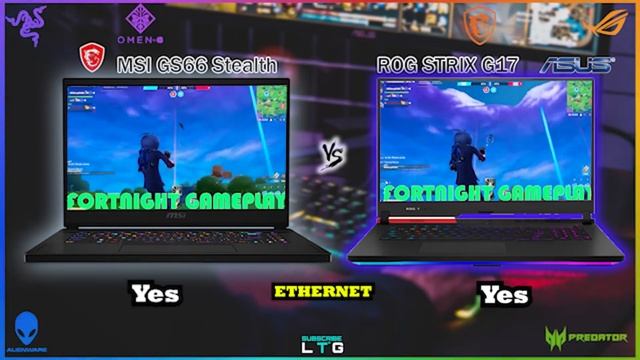 MSI GS66 STEALTH VS ASUS ROG ROG STRIX G17 смотреть онлайн