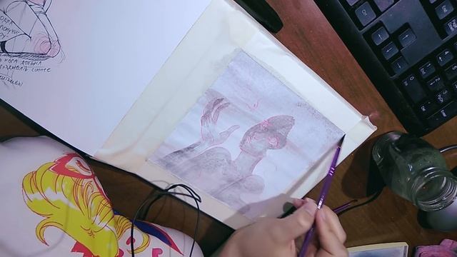 ИЛЛЮСТРАЦИЯ В СКЕТЧБУКЕ "Золотая Рыбка" Speedpaint смотреть онлайн